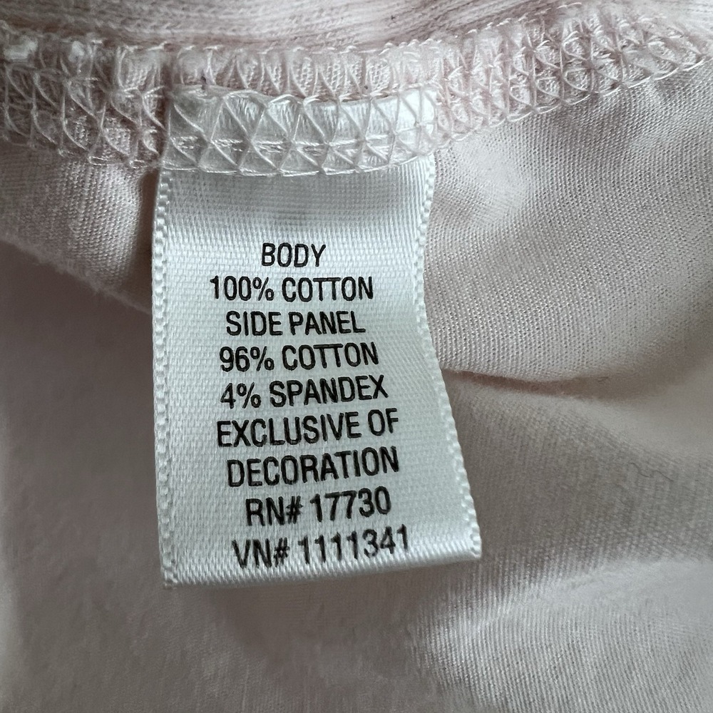 Converse One Star Women's XL Blush Pink Shirt Blouse Top Button Up Roll Tab - Picture 10 of 12